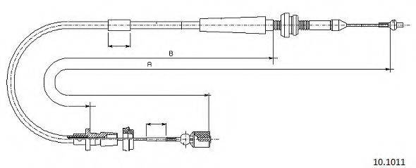 CABOR 101011 Тросик газа