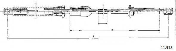 CABOR 11918 Тросик газа