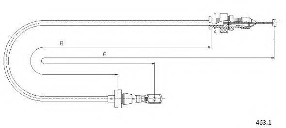 CABOR 4631 Тросик газа