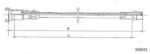 CABOR S03031 Тросик спидометра