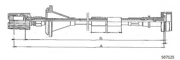 CABOR S07125 Тросик спидометра