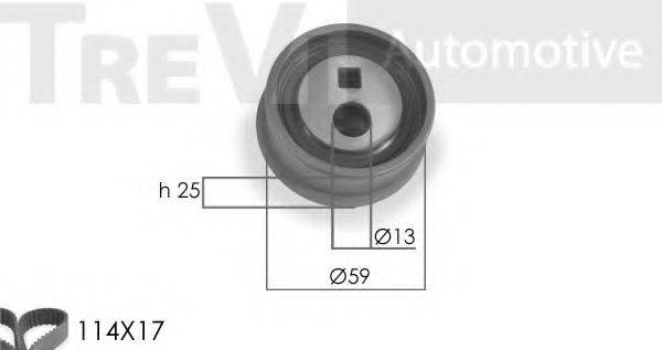 TREVI AUTOMOTIVE KD1015 Комплект ремня ГРМ