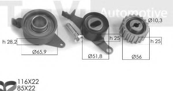 TREVI AUTOMOTIVE KD1041 Комплект ремня ГРМ