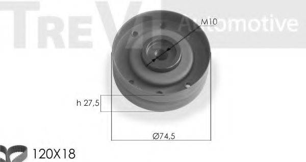 TREVI AUTOMOTIVE KD1102 Комплект ремня ГРМ