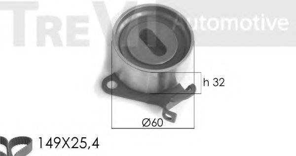 TREVI AUTOMOTIVE KD1165 Комплект ремня ГРМ