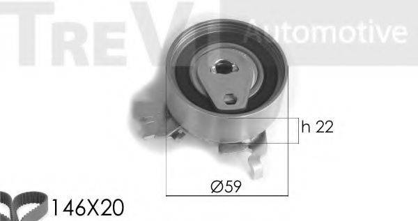 TREVI AUTOMOTIVE KD1169 Комплект ремня ГРМ