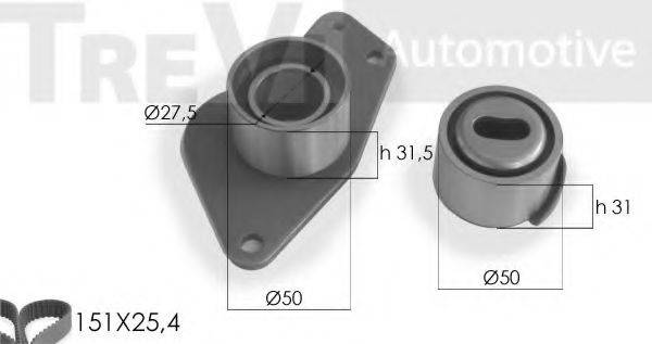TREVI AUTOMOTIVE KD1200 Комплект ремня ГРМ