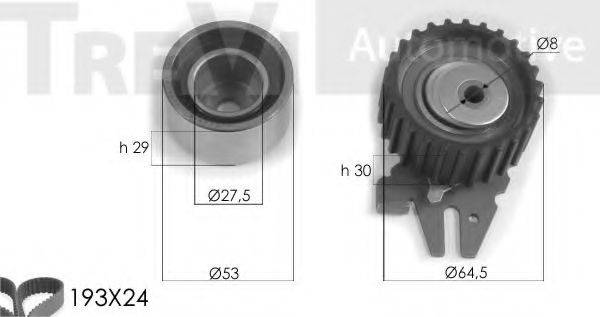 TREVI AUTOMOTIVE KD1233 Комплект ремня ГРМ