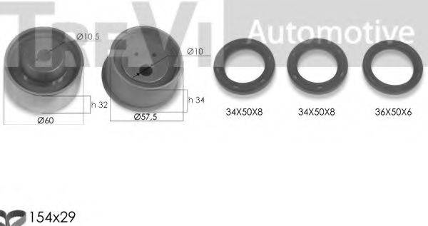 TREVI AUTOMOTIVE KD1349S Комплект ремня ГРМ