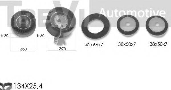 TREVI AUTOMOTIVE KD1364S Комплект ремня ГРМ