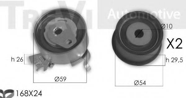 TREVI AUTOMOTIVE KD1383 Комплект ремня ГРМ