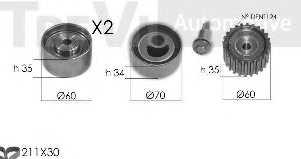 TREVI AUTOMOTIVE KD1398 Комплект ремня ГРМ