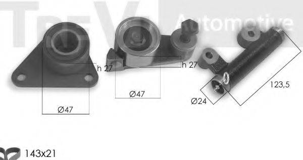 TREVI AUTOMOTIVE KD1416 Комплект ремня ГРМ
