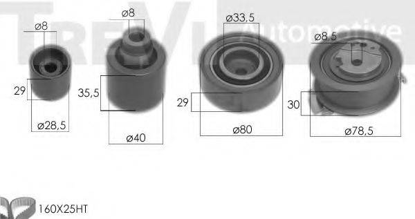 TREVI AUTOMOTIVE KD1471 Комплект ремня ГРМ