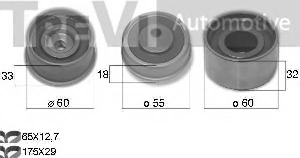 TREVI AUTOMOTIVE KD1492 Комплект ремня ГРМ