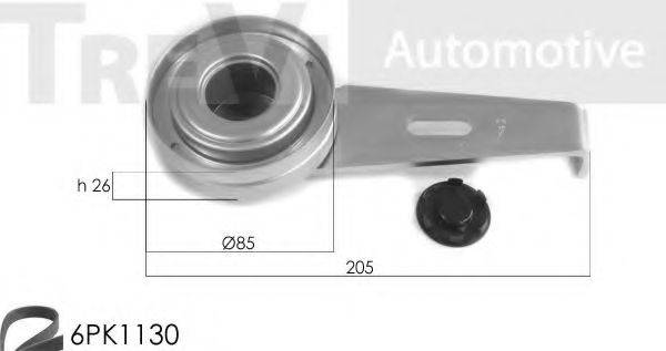 TREVI AUTOMOTIVE KA1010 Поликлиновой ременный комплект
