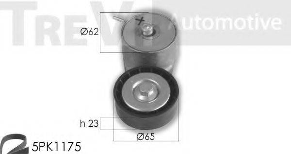 TREVI AUTOMOTIVE KA1013 Поликлиновой ременный комплект