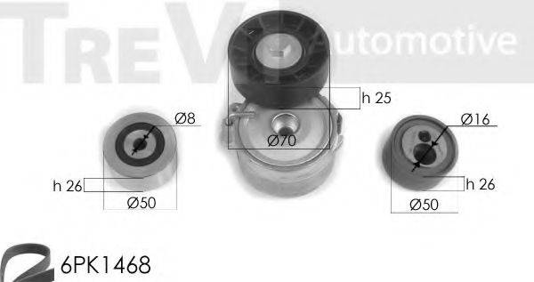 TREVI AUTOMOTIVE KA1032 Поликлиновой ременный комплект