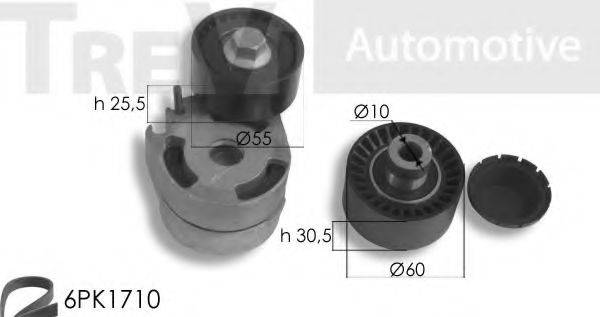 TREVI AUTOMOTIVE KA1036 Поликлиновой ременный комплект