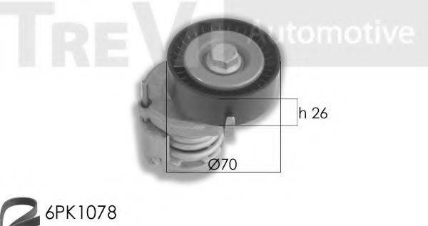 TREVI AUTOMOTIVE KA1074 Поликлиновой ременный комплект