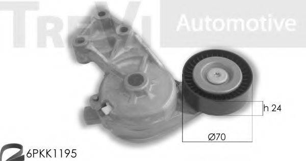 TREVI AUTOMOTIVE KA1078 Поликлиновой ременный комплект