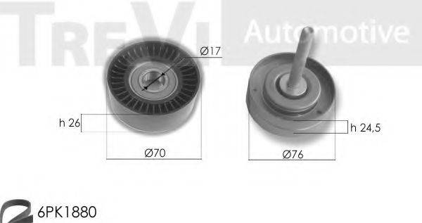 TREVI AUTOMOTIVE KA1092F Комплект роликов, поликлиновой ремень