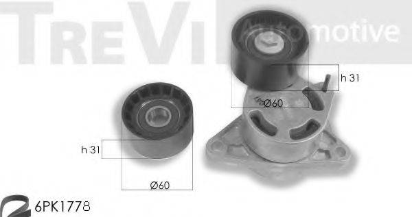 TREVI AUTOMOTIVE KA1097 Поликлиновой ременный комплект