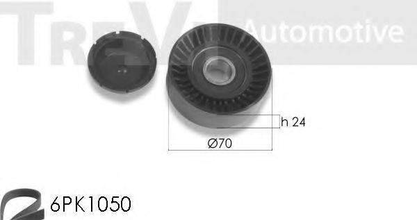 TREVI AUTOMOTIVE KA1104F Комплект роликов, поликлиновой ремень