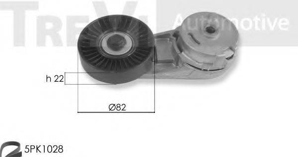 TREVI AUTOMOTIVE KA1126F Комплект роликов, поликлиновой ремень