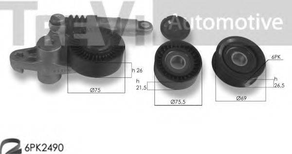 TREVI AUTOMOTIVE KA1211 Поликлиновой ременный комплект