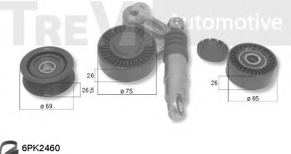 TREVI AUTOMOTIVE KA1214 Поликлиновой ременный комплект