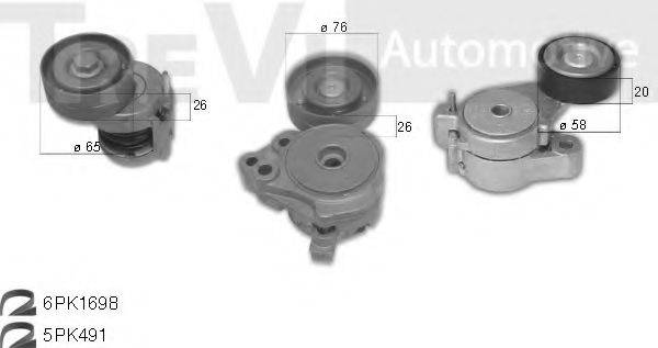 TREVI AUTOMOTIVE KA1219 Поликлиновой ременный комплект