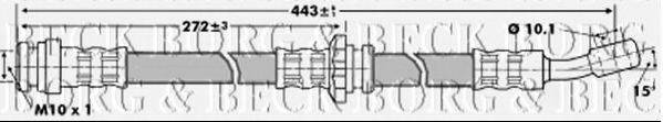 BORG & BECK BBH6824 Тормозной шланг