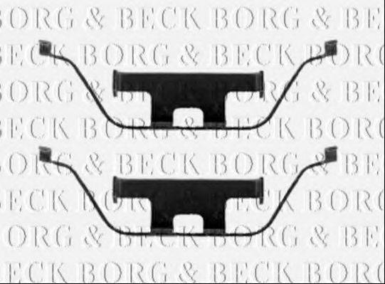 BORG & BECK BBK1343 Комплектующие, колодки дискового тормоза