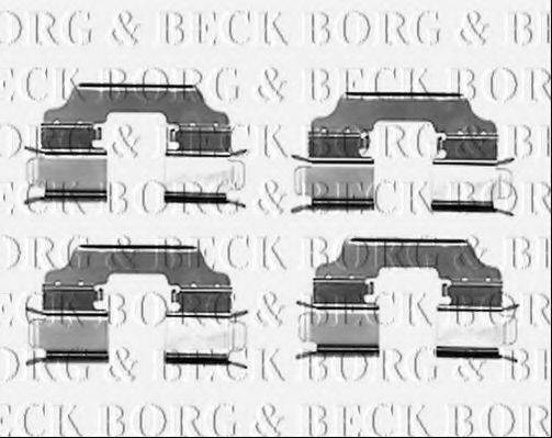 BORG & BECK BBK1548 Комплектующие, колодки дискового тормоза