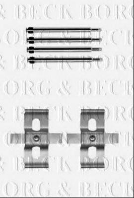 BORG & BECK BBK1565 Комплектующие, колодки дискового тормоза