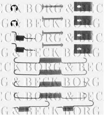 BORG & BECK BBK6055 Комплектующие, колодки дискового тормоза