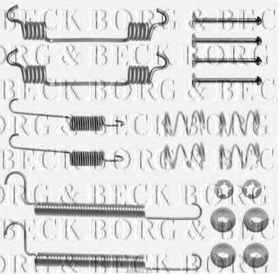 BORG & BECK BBK6133 Комплектующие, колодки дискового тормоза