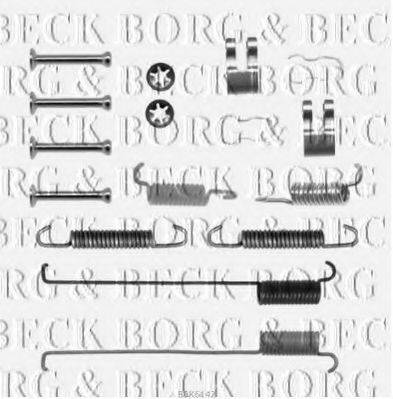 BORG & BECK BBK6142 Комплектующие, колодки дискового тормоза