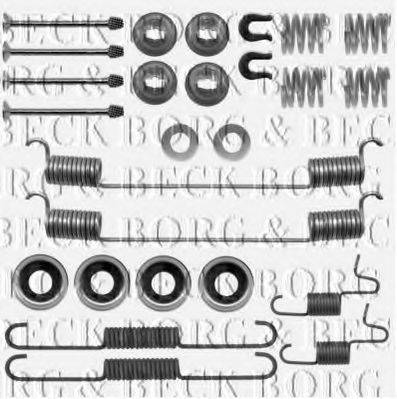 BORG & BECK BBK6222 Комплектующие, колодки дискового тормоза