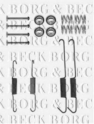BORG & BECK BBK6301 Комплектующие, колодки дискового тормоза