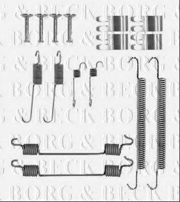 BORG & BECK BBK6330 Комплектующие, колодки дискового тормоза