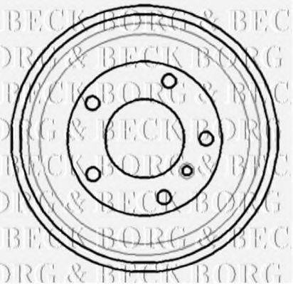 BORG & BECK BBR7069 Тормозной барабан