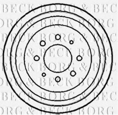 BORG & BECK BBR7076 Тормозной барабан