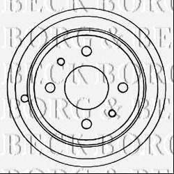 BORG & BECK BBR7086 Тормозной барабан