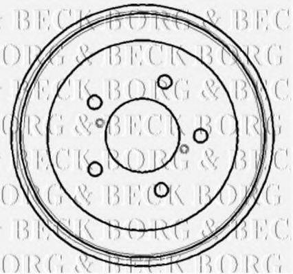 BORG & BECK BBR7107 Тормозной барабан