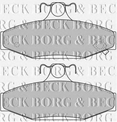 BORG & BECK BBP1650 Комплект тормозных колодок, дисковый тормоз