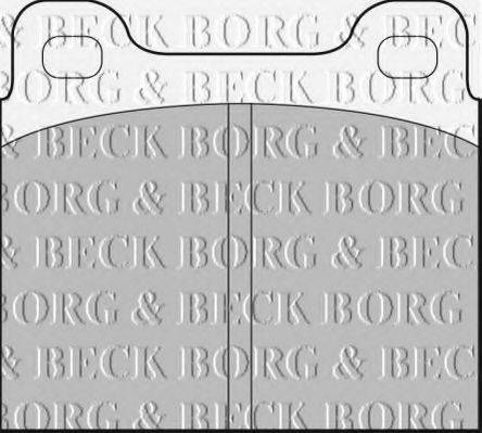 BORG & BECK BBP1698 Комплект тормозных колодок, дисковый тормоз