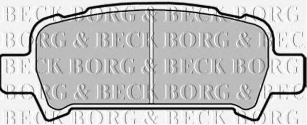 BORG & BECK BBP1705 Комплект тормозных колодок, дисковый тормоз