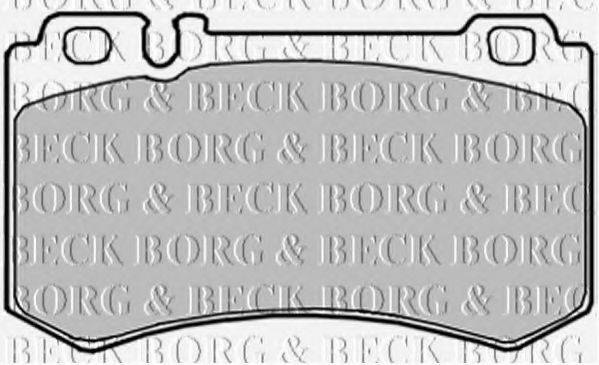 BORG & BECK BBP1916 Комплект тормозных колодок, дисковый тормоз